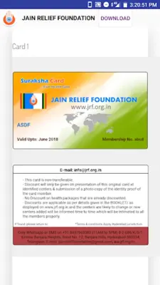 Jain Relief Foundation android App screenshot 0